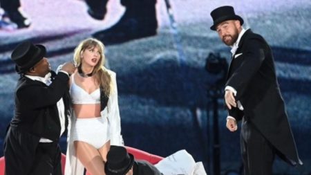 Hay una persona que ya ha visto 13 veces el Eras Tour de Taylor Swift y en un sitio preferencial: Travis Kelce imagen-12