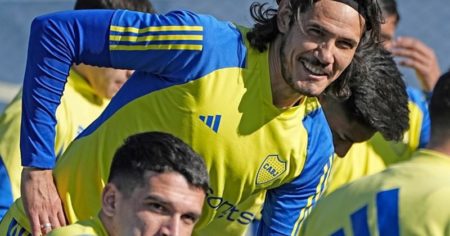 Con Cavani y tres que no salen nunca, la formación de Boca que probó Martínez para visitar a Instituto imagen-16