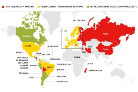 País por país: los gobiernos que no reconocieron el triunfo de Maduro, los que lo felicitaron y los que piden más transparencia imagen-12