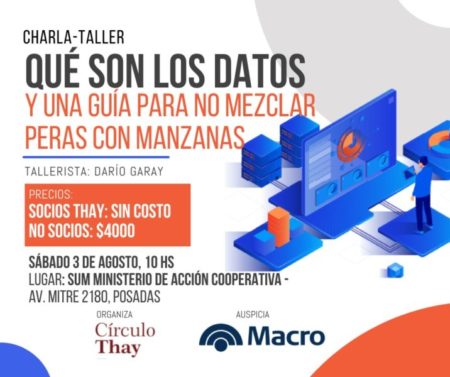 Círculo Thay brindará el taller “Qué son los datos y una guía para no mezclar peras con manzanas” imagen-12