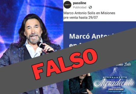 Desmienten un supuesto concierto del cantante Marcos Antonio Solís en Posadas imagen-12