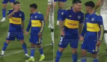 Medel se peleó con un compañero juvenil en el empate de Boca ante Defensa imagen-13