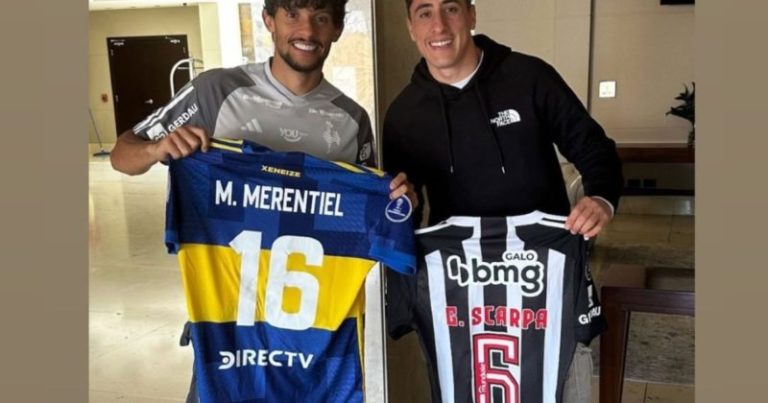 Calienta el duelo: Merentiel, con la camiseta del Mineiro y una figura del clásico de Cruzeiro imagen-3