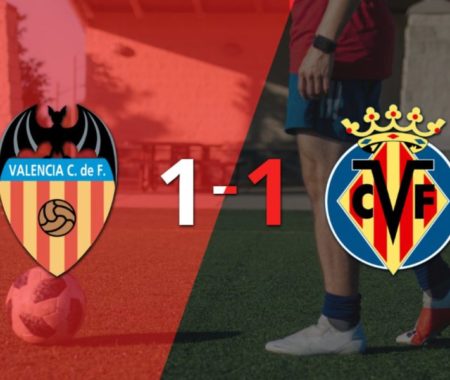 Valencia y Villarreal finalizaron el derbi de la Comunitat con un empate por 1 imagen-7