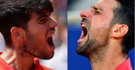 A qué hora juegan Carlos Alcaraz y Novak Djokovic y cómo ver la final de los Juegos Olímpicos imagen-11