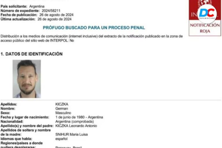 Interpol emitió una alerta roja para encontrar al diputado puertista Germán Kiczka imagen-4