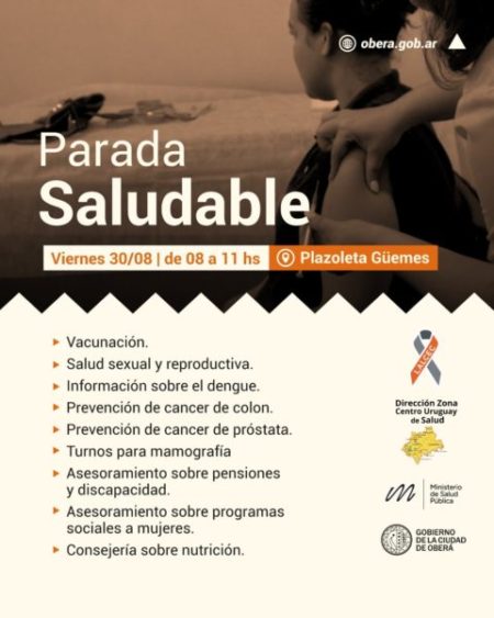 El programa Parada Saludable estará en la plazoleta Güemes imagen-13