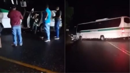 Accidente de tránsito en la autopista Medellín-Bogotá entre un bus y un carro particular dejó cuatro personas heridas imagen-12