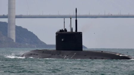 Ucrania denuncia que un submarino ruso se hundió en el puerto de Crimea imagen-13