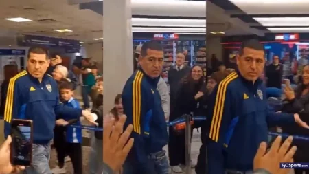 "Amargo": el grito a Riquelme en la llegada de Boca y su reacción - TyC Sports imagen-15