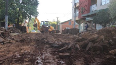 Continúan los trabajos sobre la calle Vicente López del kilómetro 9 de Eldorado imagen-16