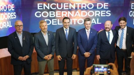 PASSALACQUA Y OTROS CINCO GOBERNADORES DEL LITORAL FIRMARON ACUERDO POR LA INTEGRACIÓN REGIONAL Y EL FEDERALISMO imagen-6