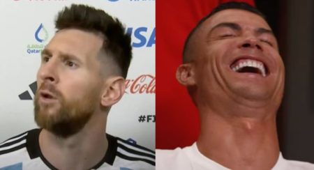 Cristiano Ronaldo imitó el “¿Qué mirás, bobo?” de Messi y estallaron las redes imagen-14