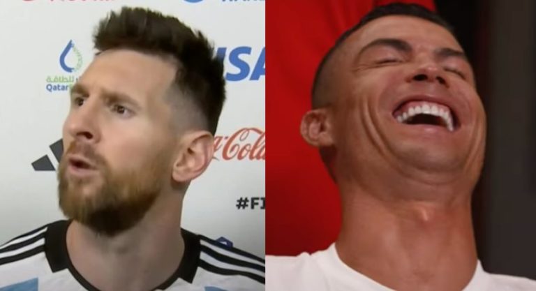 Cristiano Ronaldo imitó el “¿Qué mirás, bobo?” de Messi y estallaron las redes imagen-3