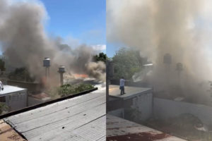 Incendio consumió una vivienda en Villa Cabello y afecta a una casa vecina imagen-3