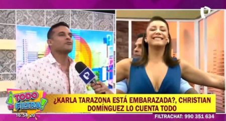 ¿Karla Tarazona embarazada? Christian Domínguez revela sus antojos: “Es chocolatera, me pide toffees, chocolates” imagen-15