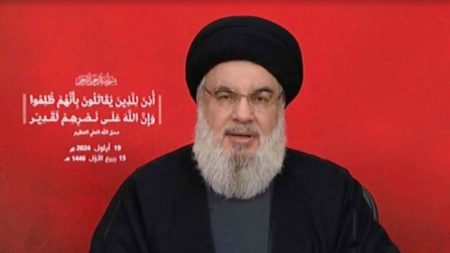 El Ejército israelí afirma que Hassan Nasrallah, secretario general de Hezbollah, murió en el ataque aéreo del viernes en Beirut, Líbano imagen-6