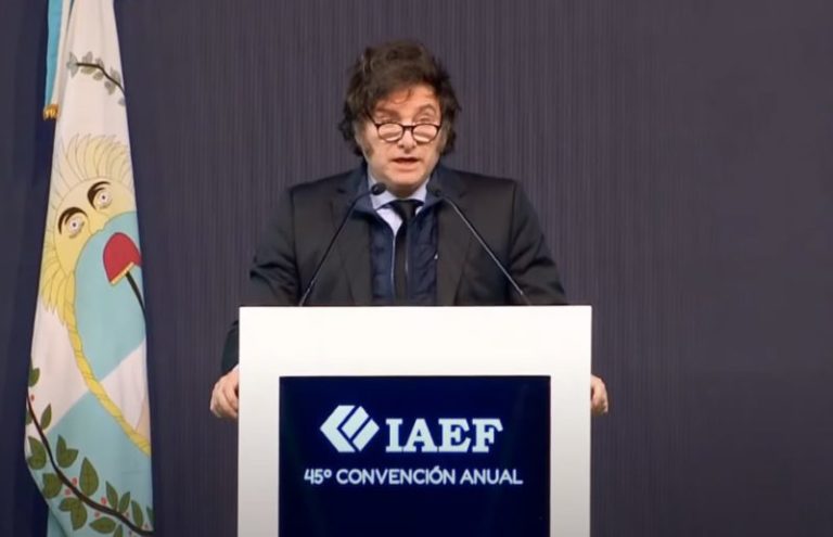 Milei versus Cristina: el Presidente le responde a la exvicepresidenta en el Congreso del IAEF y habla sobre el dólar y el cepo imagen-4