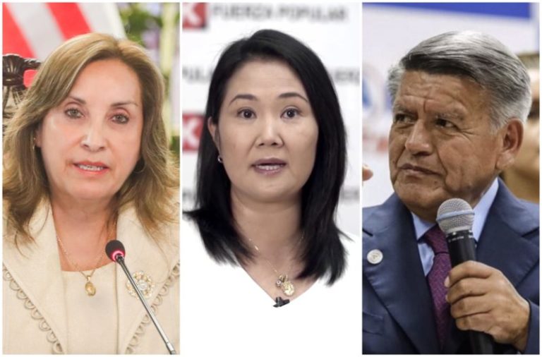 Dina Boluarte, Keiko Fujimori y César Acuña alcanzan el mismo poder en Perú, según encuesta imagen-4