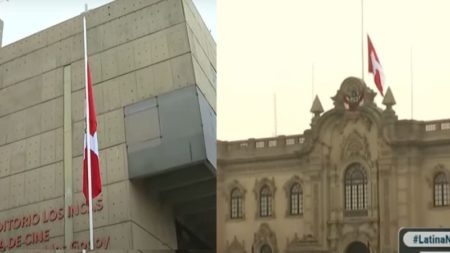 Palacio de Gobierno, Congreso y otras instituciones izan la bandera a media asta por duelo nacional en honor a Alberto Fujimori imagen-6