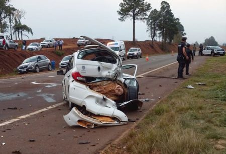 Dos de Mayo: colisión vehicular en la ruta 14 dejó dos heridos imagen-13