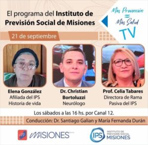 Hoy a las 16 hs. por Canal 12 un nuevo programa del Instituto de Previsión Social: «Más Prevención = Más Salud» imagen-1