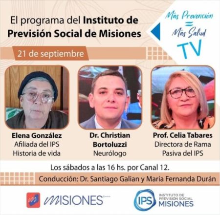 Hoy a las 16 hs. por Canal 12 un nuevo programa del Instituto de Previsión Social: «Más Prevención = Más Salud» imagen-11