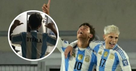 Viral: la foto retro de Garnacho con la camiseta de un Dybala de Selección imagen-8