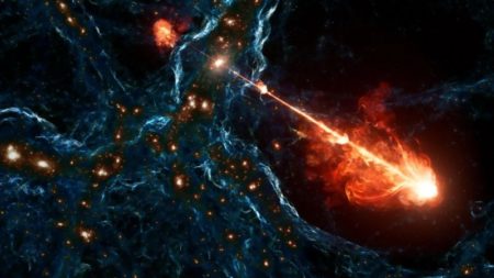 Descubren chorros enormes que salen de un agujero que equivalen a 140 galaxias como la Vía Láctea, según los científicos imagen-6