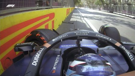 Colapinto chocó en la primera práctica libre del GP de Azerbaiyán imagen-7