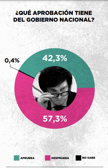 Según Consultora, el Gobierno de Milei tiene un 57% de aprobación pero un 77% cree que la pobreza está aumentando en Argentina imagen-16