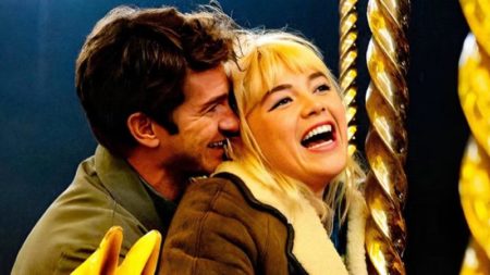 A Florence Pugh y Andrew Garfield se les fue de la manos la apasionada escena de sexo de 'Vivir el momento': "Nunca escuchamos 'corten" imagen-16