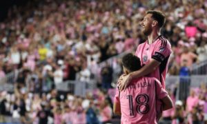 Lionel Messi, único: consiguió un triplete ante New England y se transformó en el máximo goleador histórico de Inter Miami imagen-3