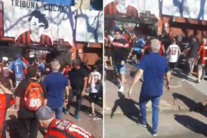 Graves incidentes en Defensores de Belgrano vs. Mitre: 16 policías heridos en enfrentamientos con hinchas imagen-2