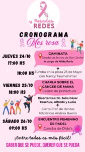 Octubre Rosa: «Rosadas Redes» Organiza Actividades para Concientizar sobre el Cáncer de Mama imagen-2