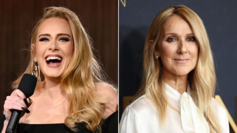 Adele y Celine Dion comparten un emotivo abrazo entre lágrimas en un dulce encuentro durante un concierto imagen-4