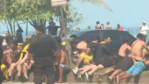 Hay más de 200 detenidos tras una batalla campal entre hinchas de Botafogo y Peñarol en Río de Janeiro imagen-3