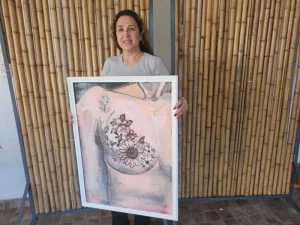 Beatriz Armúa, superó el cáncer de mama y convitió su dolor en arte imagen-1