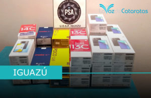 Incautan mercadería electrónica de contrabando valuada en más de 35 millones de pesos en el Aeropuerto de Iguazú imagen-1