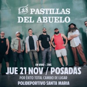 Las Pastillas del Abuelo llegan el jueves 21 a Posadas | OberaInside.com.ar La Noticia Junto a VosLas Pastillas del Abuelo llegan el jueves 21 a Posad... imagen-3