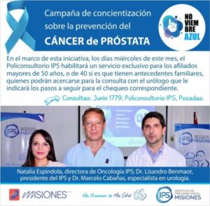 🩵 Desde el IPSMisiones, en este Noviembre Azul redoblamos el esfuerzo en la lucha contra el cáncer de próstata. imagen-3