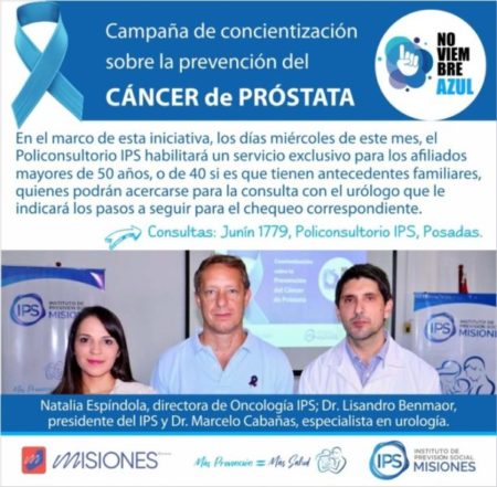 🩵 Desde el IPSMisiones, en este Noviembre Azul redoblamos el esfuerzo en la lucha contra el cáncer de próstata. imagen-9