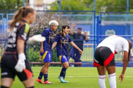 Boca Juniors se despachó con una goleada en el Superclásico femenino imagen-8