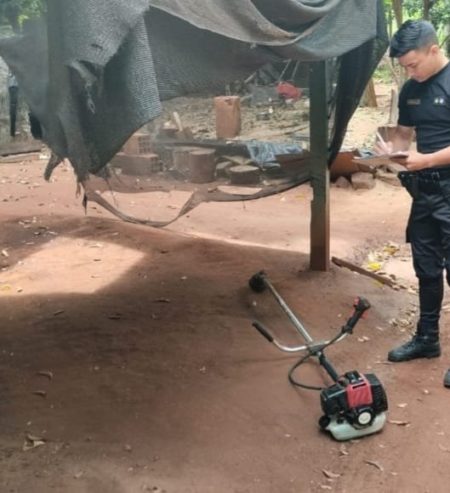 Efectivos de Mártires detuvieron a delincuente buscado por Robo y recuperaron una motoguadaña imagen-9