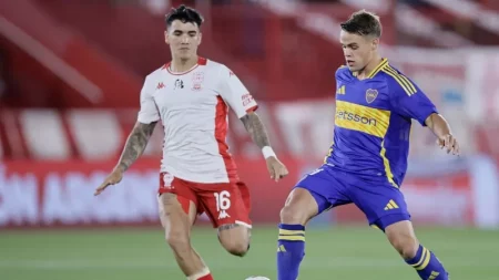 Boca apenas rescató un empate ante Huracán en un final escandaloso: reviví lo mejor - TyC Sports imagen-12