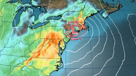 Se acerca una poderosa tormenta invernal para el Día de Acción de Gracias con el aire más frío en meses imagen-7