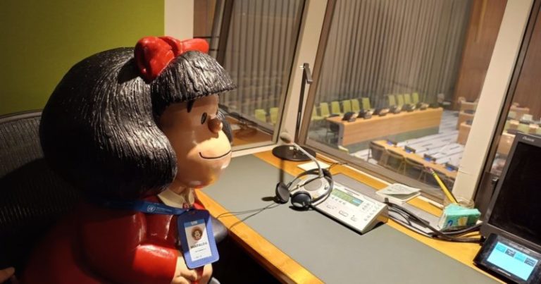 Mafalda cumplió el sueño de ser intérprete en la ONU y también fue presentadora en los Emmy Internacional imagen-4