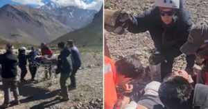 Rescatan a un andinista italiano en el Cerro Aconcagua: estaba desorientado y descompensado imagen-1