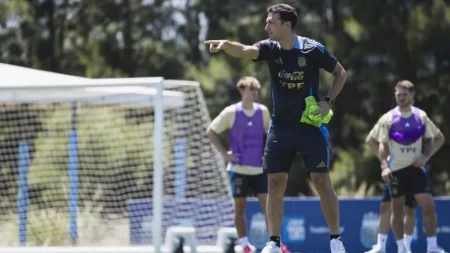 La última práctica de la Selección Argentina antes de Perú: prueba final para Tagliafico - TyC Sports imagen-12