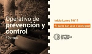 Dengue: Esta semana los operativos de prevención se realizan en los barrios San José y San Miguel | OberaInside.com.ar La Noticia Junto a VosDengue: E... imagen-77